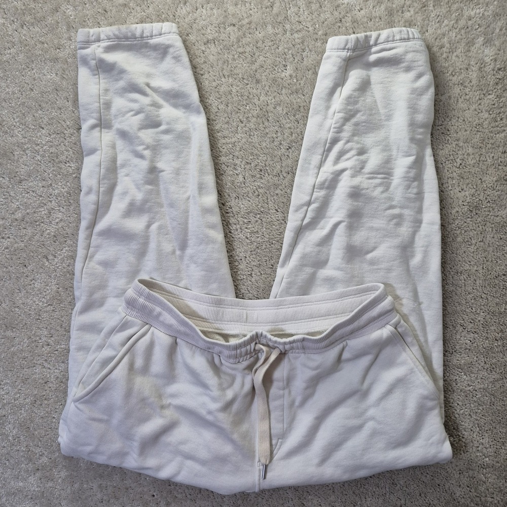 Outerknown Second Spin Sweatpants Mens XL White Heavyweight Athleisure Gym Run